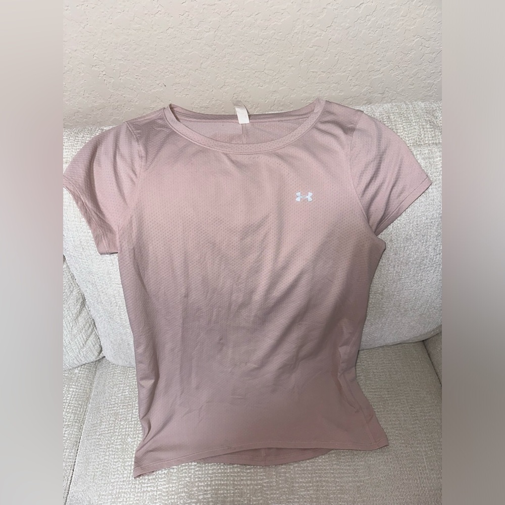 Sports Shirt for Women Size s Brand Under Armor color Pale pink